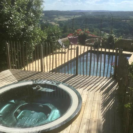 1 Logis A Domme - Piscine & Spa Exterior foto